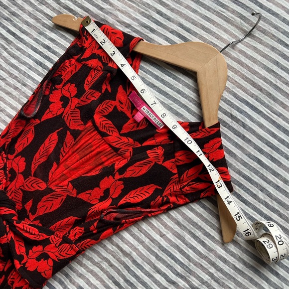 Plenty by Tracey Reese Fabiona Red & Black Floral Maxi Dress, Anthropologie XS - Picture 4 of 6